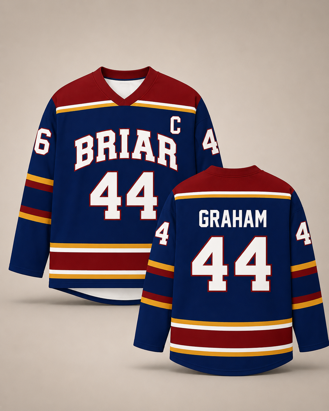 Off Campus Replica Blue Jersey - Briar University