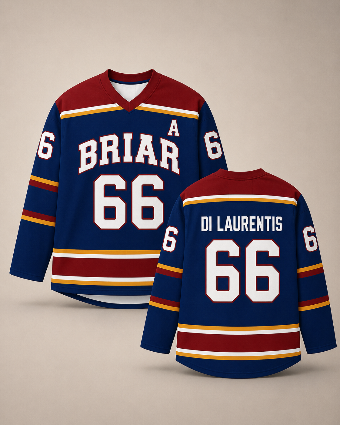 Off Campus Replica Blue Jersey - Briar University