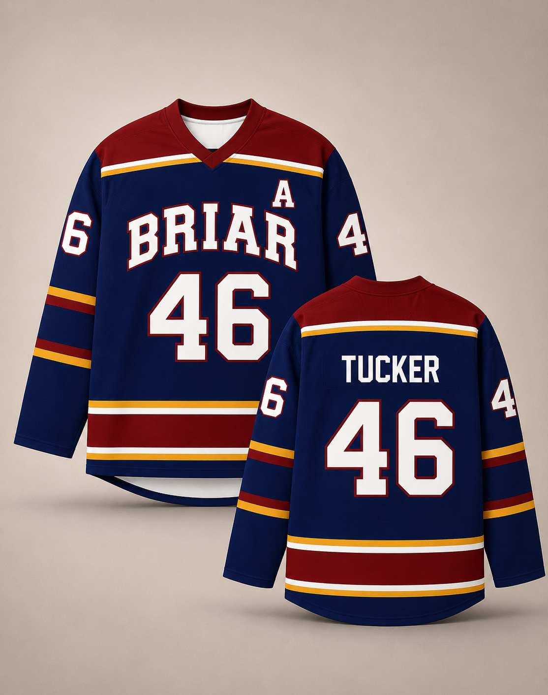 Off Campus Replica Blue Jersey - Briar University