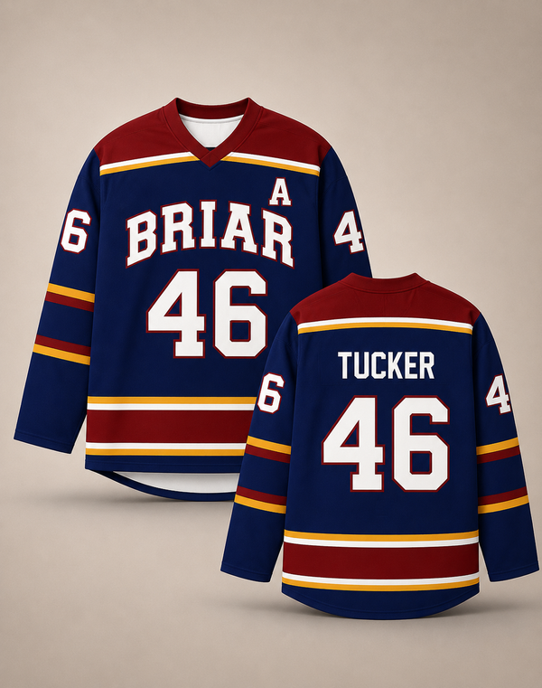 Off Campus Replica Blue Jersey - Briar University