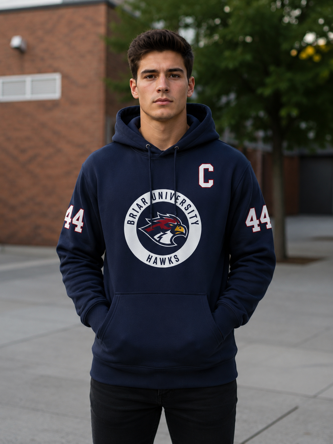 Graham 44 Off Campus TV Series Briar University Hockey Hoodies Men Women Clothing Casual Loose Long Sleeves Hooded Sweatshirts