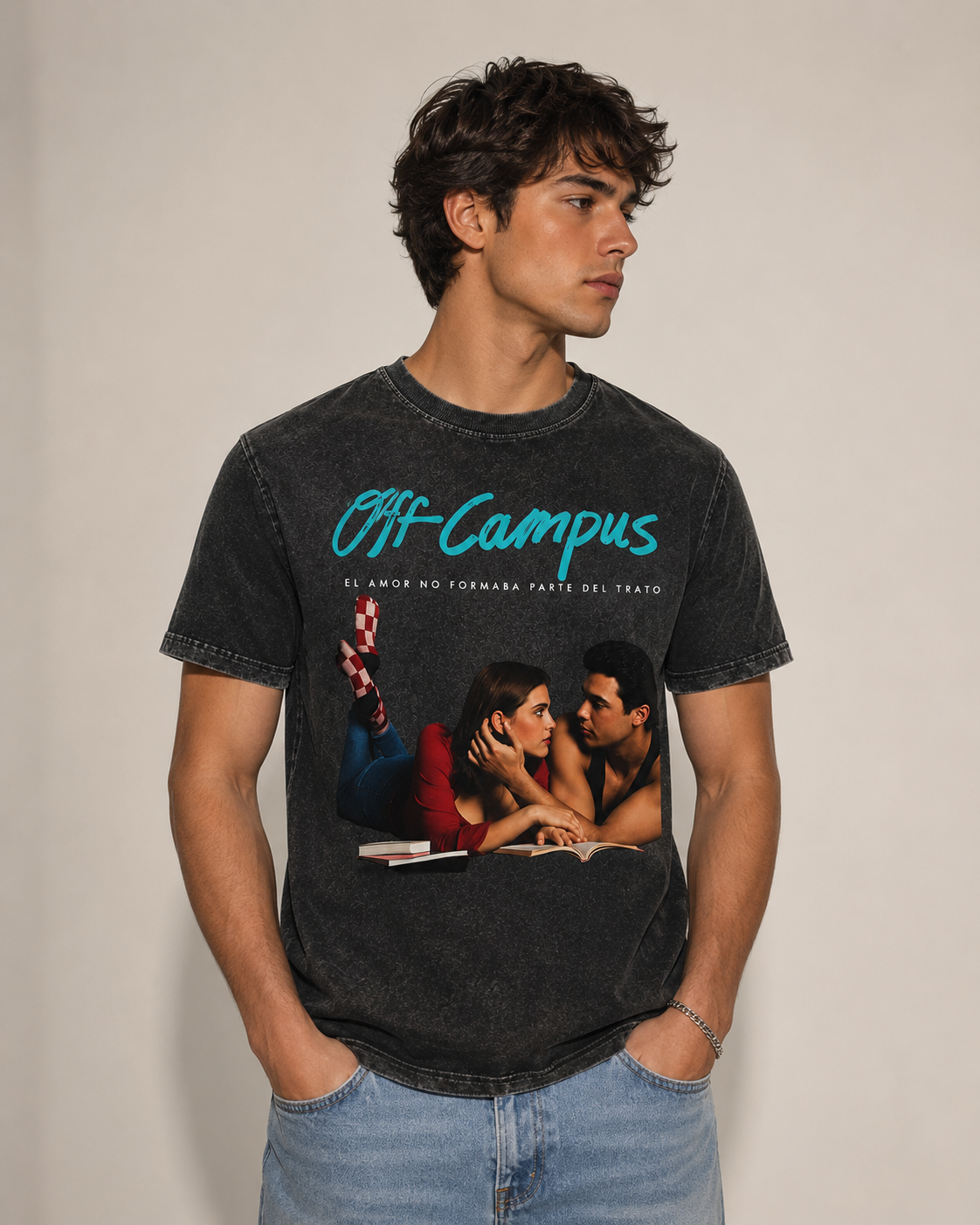Vintage Washed Cotton T-Shirt – Off Campus Inspired