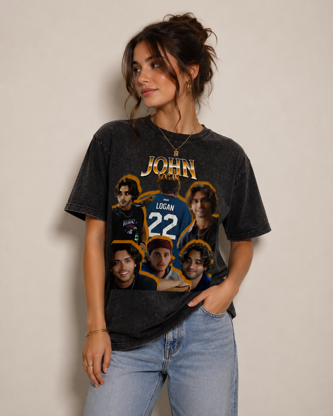 Vintage Washed Cotton T-Shirt – Off Campus Inspired