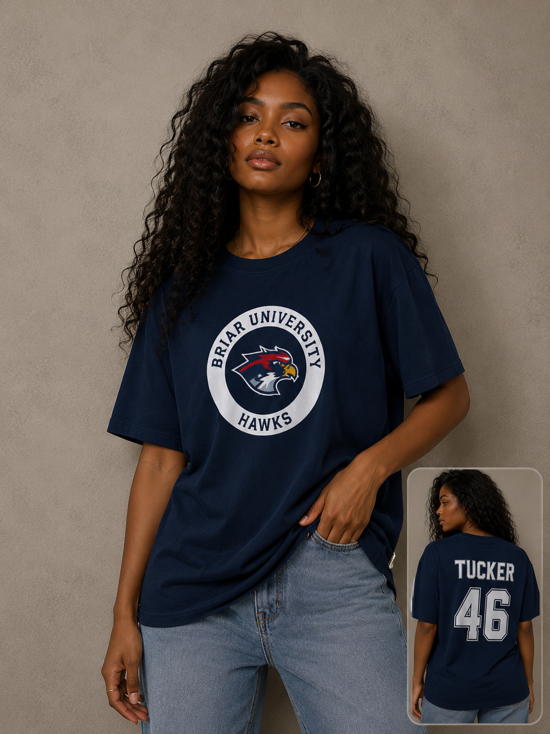 Briar University Hawks Graphic T-Shirt