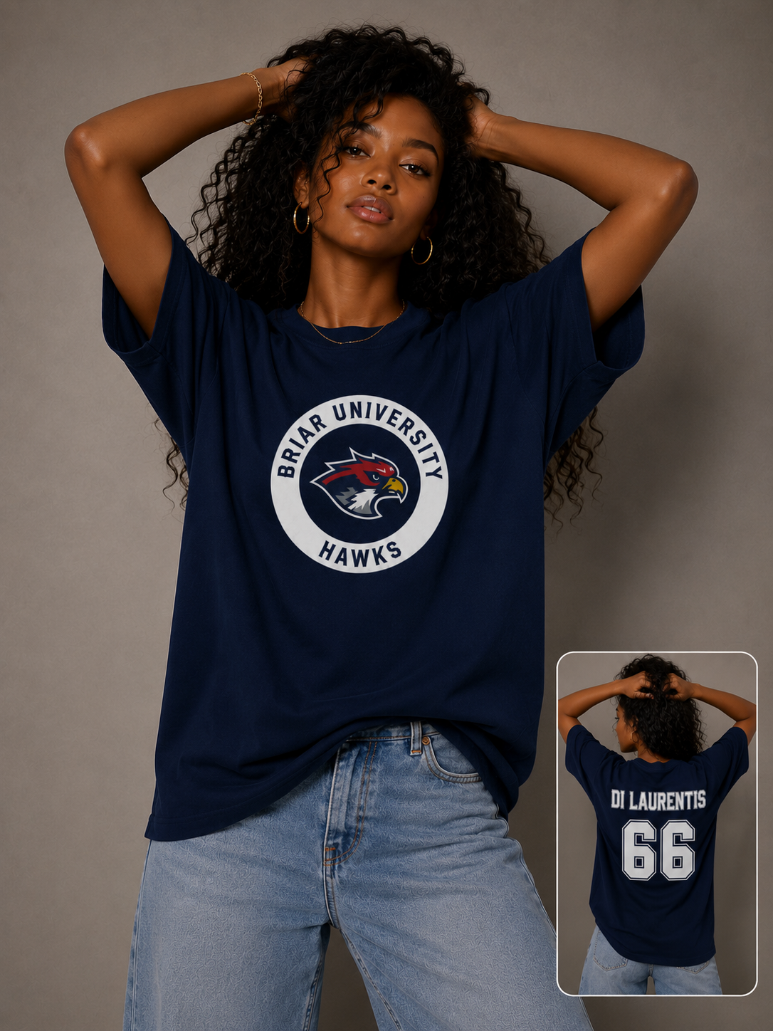 Briar University Hawks Graphic T-Shirt
