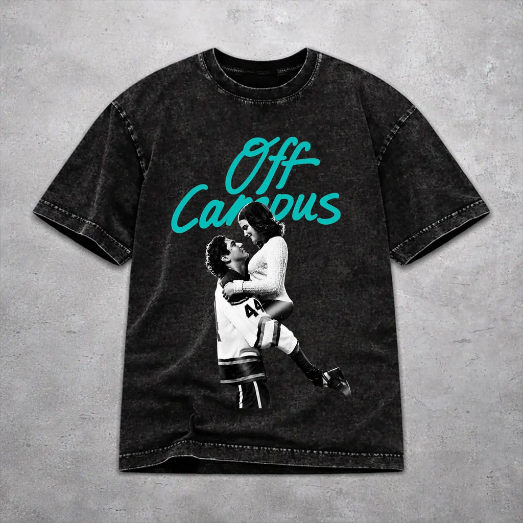 Vintage Washed Cotton T-Shirt – Off Campus Inspired