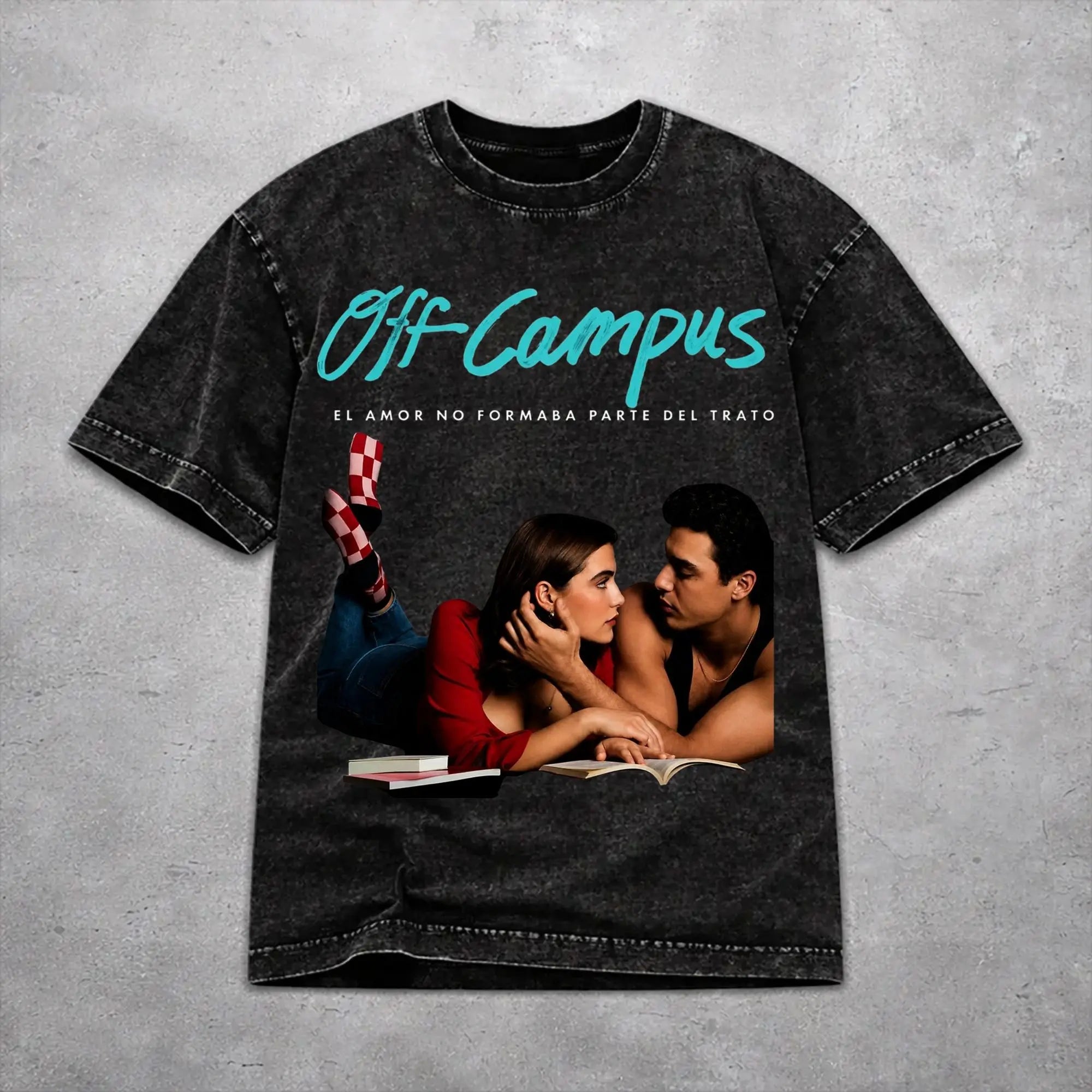Vintage Washed Cotton T-Shirt – Off Campus Inspired